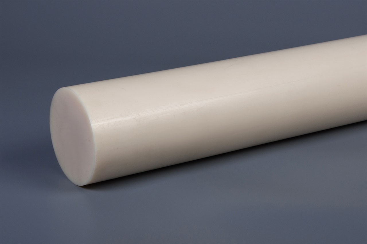 Капролон стержень 80x1000 мм ПА-6 ТУ 6-06-142-90